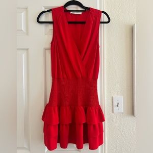 AMANDA UPRICHARD Chantal Dress in Lipstick SIZE SMALL